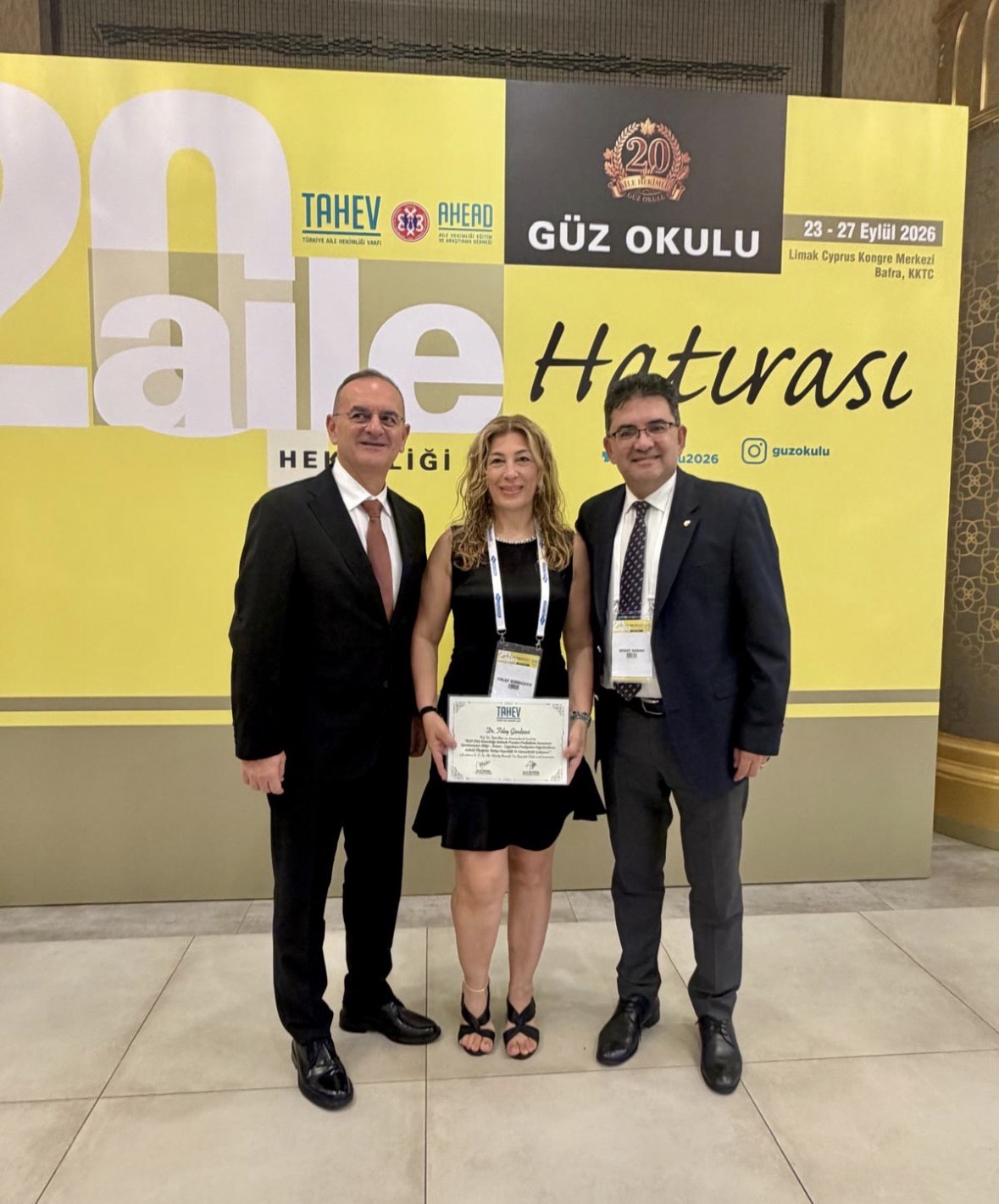 En İyi Aile Hekimliği Uzmanlık Tezi Üçüncülük Ödülü